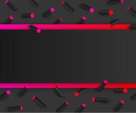 Fondo strutturato nero con il modello geometrico di colore 3d illustrazione di stock Fondo strutturato nero con il modello geometrico di colore 3d illustrazione di stock