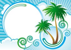 Fondo tropical del vector libre illustration Fondo tropical del vector libre illustration