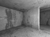 Fondo vuoto concreto scuro dell'interno della stanza Fotografie Stock Libere da Diritti Fondo vuoto concreto scuro dell'interno della stanza Fotografie Stock Libere da Diritti
