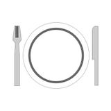 fondo vuoto della forcella del cucchiaio del piatto dell'insieme del piatto royalty illustrazione gratis fondo vuoto della forcella del cucchiaio del piatto dell'insieme del piatto royalty illustrazione gratis