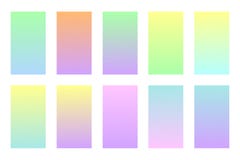 Fondos de los colores en colores pastel fijados ilustración del vector Fondos de los colores en colores pastel fijados ilustración del vector