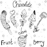 fondue fruits surgelés, fraises, framboises, ananas, banane, watermelo illustration stock fondue fruits surgelés, fraises, framboises, ananas, banane, watermelo illustration stock
