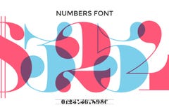 Font of numbers in classical french didot royalty free illustration Font of numbers in classical french didot royalty free illustration