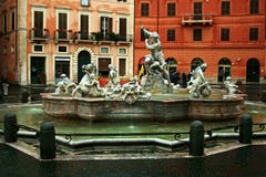 Fontana di Nettuno, piazza Navona, Roma Immagini Stock Libere da Diritti Fontana di Nettuno, piazza Navona, Roma Immagini Stock Libere da Diritti
