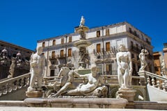 Fontana Pretoria of Palermo Royalty Free Stock Photo Fontana Pretoria of Palermo Royalty Free Stock Photo