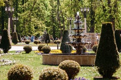Fonte no parque da cidade fotos de stock Fonte no parque da cidade fotos de stock