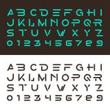 Fonti alfabetiche e numeri illustrazione vettoriale Fonti alfabetiche e numeri illustrazione vettoriale