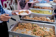Food Buffet Catering Dining Eating Party Sharing Concept.people group catering buffet food indoor in luxury restaurant stock photography Food Buffet Catering Dining Eating Party Sharing Concept.people group catering buffet food indoor in luxury restaurant stock photography