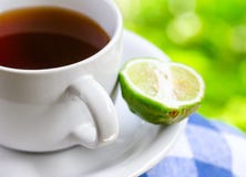Earl Grey tea with bergamot royalty free stock images Earl Grey tea with bergamot royalty free stock images