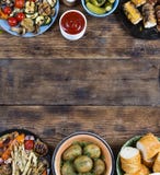 Food Frame And Barbecue Dishes. Stock Photography Food Frame And Barbecue Dishes. Stock Photography
