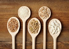 Food Ingredients Rice Bean Cereal Stock Photography Food Ingredients Rice Bean Cereal Stock Photography
