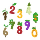 Food number vector design royalty free illustration Food number vector design royalty free illustration