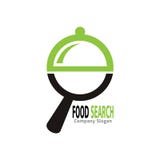 Food search logo stock illustration Food search logo stock illustration