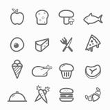 Food Symbol Line Icon Set Stock Photos Food Symbol Line Icon Set Stock Photos