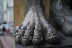 Foot of a Colossal Statue stock photos Foot of a Colossal Statue stock photos