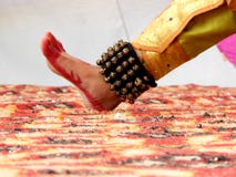 Foot of a classical dancer stock photos Foot of a classical dancer stock photos