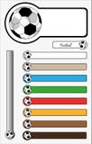 Football Button Sticker Stock Image