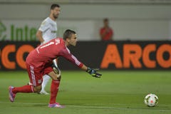 Football goalkeeper - Anthony Lopes stock images Football goalkeeper - Anthony Lopes stock images