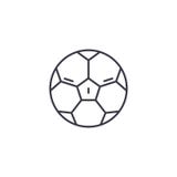 Football linear icon concept. Football line vector sign, symbol, illustration. royalty free illustration Football linear icon concept. Football line vector sign, symbol, illustration. royalty free illustration