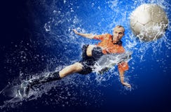 Football under water