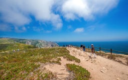 Footpath blisko Cabo da Roca, Portugalia, fotografia stock Footpath blisko Cabo da Roca, Portugalia, fotografia stock