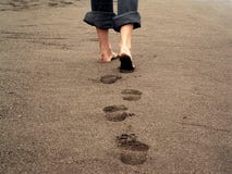 Footprints Royalty Free Stock Photography Footprints Royalty Free Stock Photography