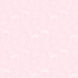 seamless baby footprints background and pattern vector illustration Stock Photos seamless baby footprints background and pattern vector illustration Stock Photos