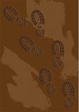 Boot print in brown mud stock photo. Image of shoe, single - 4903954