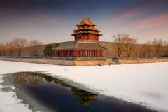Forbidden City And Snows, Beijing Stock Image Forbidden City And Snows, Beijing Stock Image