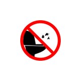 Forbidden throwing paper to toilet icon on white background can be used for web, logo, mobile app, UI UX vector illustration Forbidden throwing paper to toilet icon on white background can be used for web, logo, mobile app, UI UX vector illustration