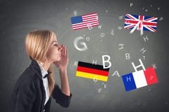 Foreign Language. Concept - learning, speaking, stock photo Foreign Language. Concept - learning, speaking, stock photo