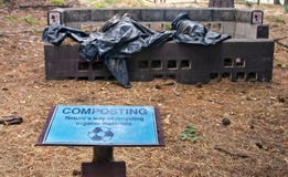 Forest Compost Bin fotografia stock Forest Compost Bin fotografia stock