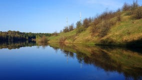 Lake in the summer afternoon stock images