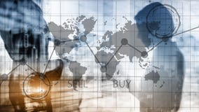Forex Trading Investment Financial Chart Graphs. Business and technology concept. royalty free illustration Forex Trading Investment Financial Chart Graphs. Business and technology concept. royalty free illustration