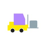 Forklift icon vector isolated on white background, Forklift sign , delivery symbols royalty free illustration Forklift icon vector isolated on white background, Forklift sign , delivery symbols royalty free illustration