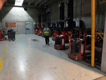 Forklifts in Warehouse stock photo Forklifts in Warehouse stock photo