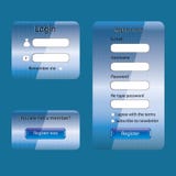 Forma de tarjeta moderna del Web ilustración del vector Forma de tarjeta moderna del Web ilustración del vector