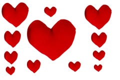 Forma del cuore su fondo bianco fotografia stock libera da diritti Forma del cuore su fondo bianco fotografia stock libera da diritti