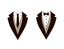 Forma do homem do vetor, smoking, revestimentos, terno de Weddind com laço e laço ilustração do vetor Forma do homem do vetor, smoking, revestimentos, terno de Weddind com laço e laço ilustração do vetor