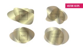 Forma el fondo Formas orgánicas flúidas del oro Las formas abstractas forman Vector común libre illustration Forma el fondo Formas orgánicas flúidas del oro Las formas abstractas forman Vector común libre illustration