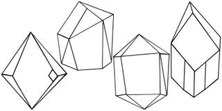 Forma geometrica di vettore Elemento isolato dell'illustrazione Forma del mosaico illustrazione di stock Forma geometrica di vettore Elemento isolato dell'illustrazione Forma del mosaico illustrazione di stock