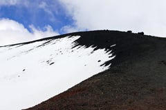 Forma??o vulc?nica da montanha paisagem nevado de Monte Etna Tons preto e branco fotos de stock Forma??o vulc?nica da montanha paisagem nevado de Monte Etna Tons preto e branco fotos de stock