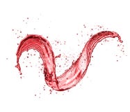 Forme d'éclaboussure d'abrégé sur vin rouge sur le fond blanc Images libres de droits Forme d'éclaboussure d'abrégé sur vin rouge sur le fond blanc Images libres de droits