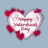 Forme de coeur d'amour de Valentine Day Gift Card Holiday illustration stock Forme de coeur d'amour de Valentine Day Gift Card Holiday illustration stock