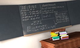 Formules de maths sur un tableau noir illustration libre de droits Formules de maths sur un tableau noir illustration libre de droits
