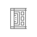 Forntida egyptisk papyrus, pergamentlinje symbol stock illustrationer Forntida egyptisk papyrus, pergamentlinje symbol stock illustrationer