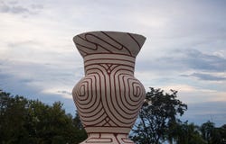 Forntida lergods, förbud Chiang i Thailand arkivbild Forntida lergods, förbud Chiang i Thailand arkivbild