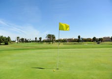 Foro sul campo da golf di Costa Ballena, Rota, provincia di Cadice, Spagna fotografia stock libera da diritti Foro sul campo da golf di Costa Ballena, Rota, provincia di Cadice, Spagna fotografia stock libera da diritti