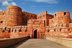 Fort d'Âgrâ, Âgrâ, uttar pradesh, Inde photographie stock Fort d'Âgrâ, Âgrâ, uttar pradesh, Inde photographie stock