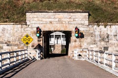 Fort Monroe в Hampton, мосте Вирджинии и тоннеле стоковая фотография rf Fort Monroe в Hampton, мосте Вирджинии и тоннеле стоковая фотография rf